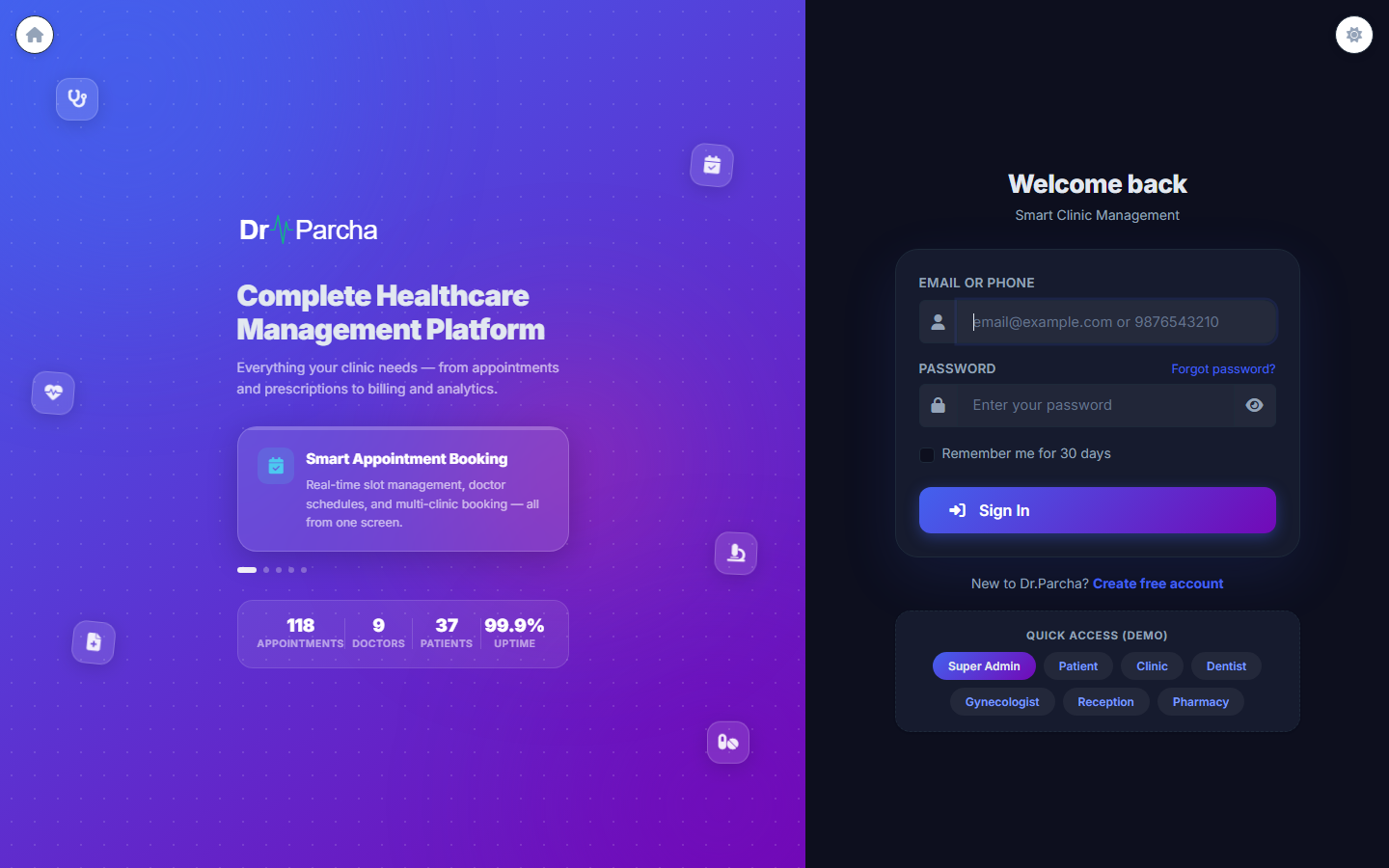 DrParcha — Clinic & Hospital Management — screenshot 8