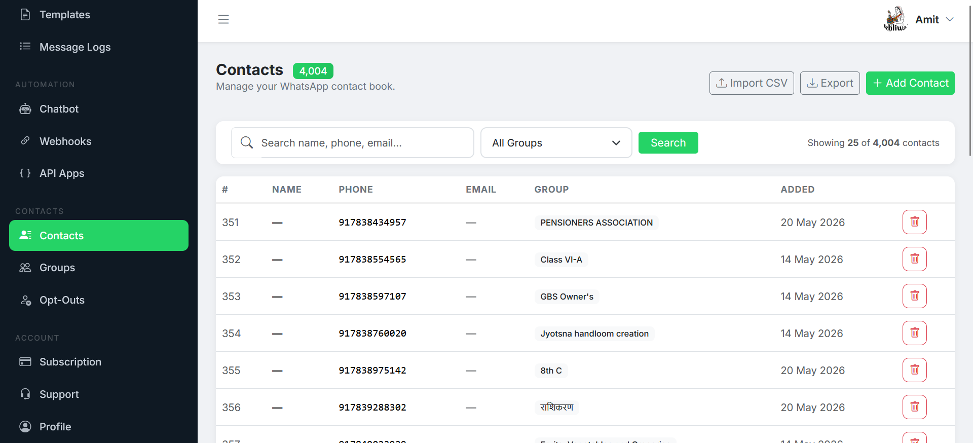 WhatSender — WhatsApp Marketing & Automation — screenshot 5