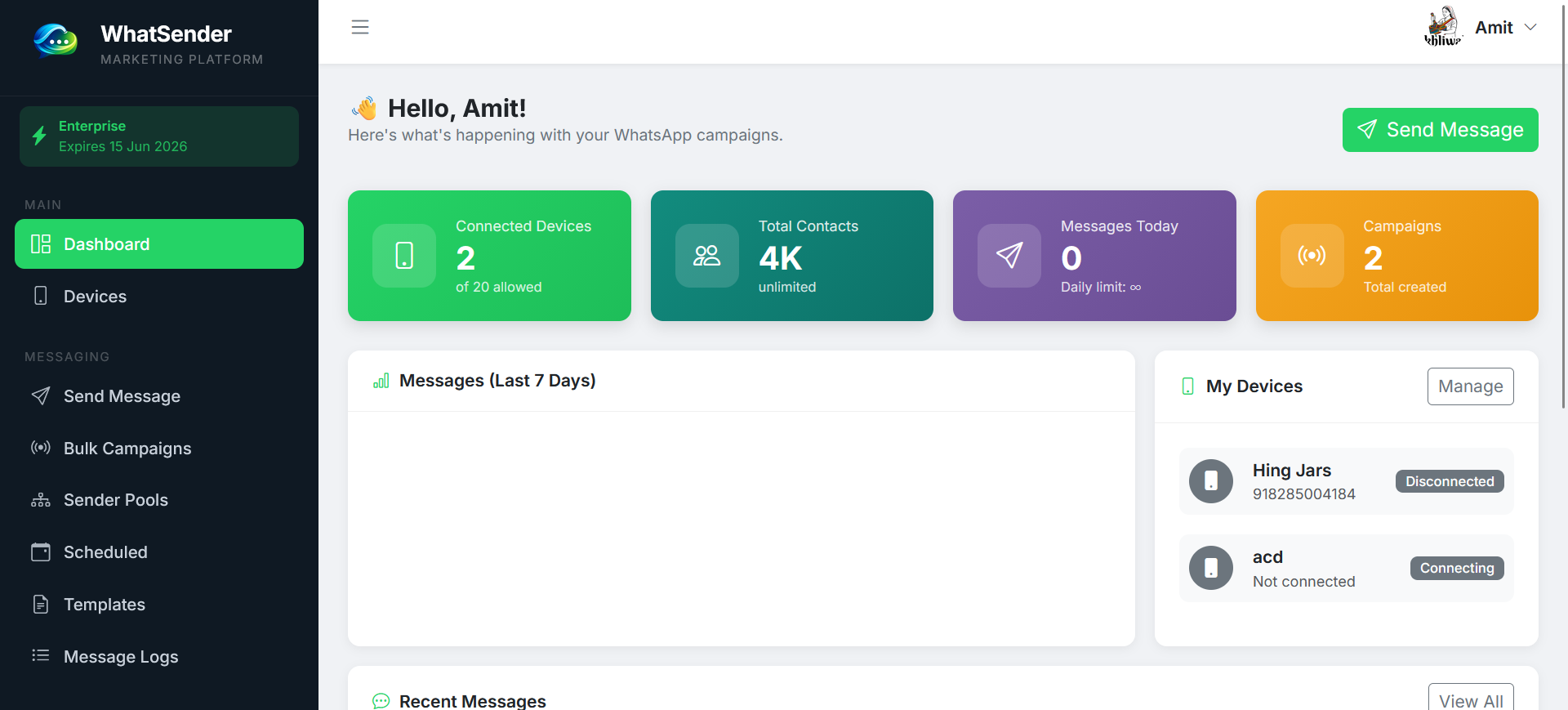 WhatSender — WhatsApp Marketing & Automation — screenshot 2